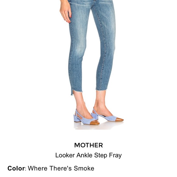 MOTHER The Looker Ankle Step Fray Size 24 Color Where’s the Smoke. - Picture 3 of 10